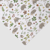 Opossums in een bessenveld in het wit tissuepapier (Detail)