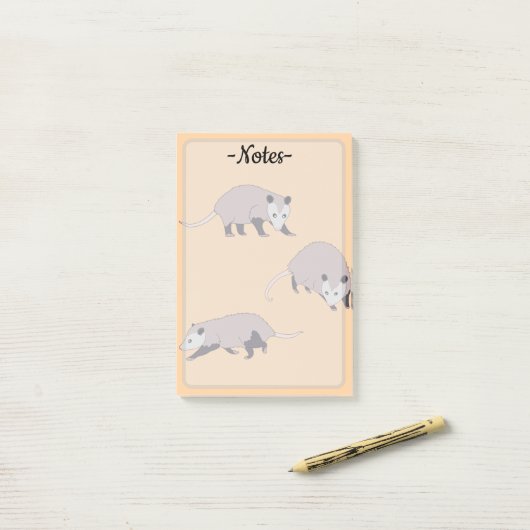 Opossums Post-it® Notes (Op bureau)