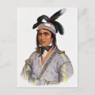 Opothle-Yoholo, een Creek Chief Briefkaart