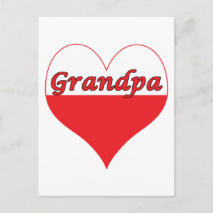 Oppa Poland Heart Briefkaart
