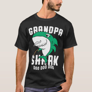 Oppa Shark Dad Birthday Halloween Kerstmis T-shirt