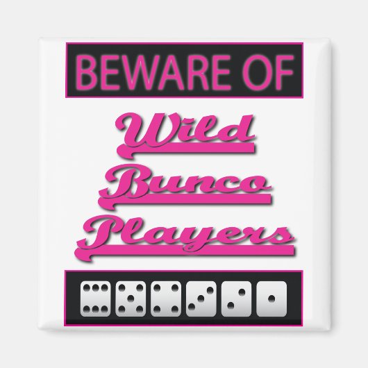 oppassen van de wilde bunco - spelers magneet (Voorkant)