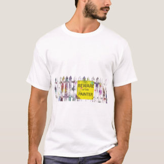 oppassen van schilder t-shirt