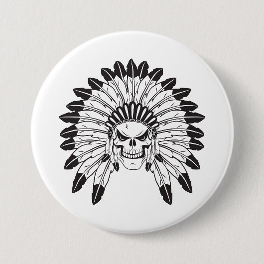 opperbevelhebber ronde button 7,6 cm (Voorkant)