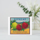 Opperste Apple Label - staat Washington Briefkaart (Staand voorkant)