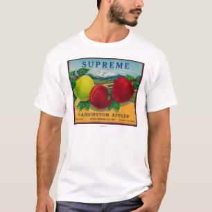Opperste Apple Label - staat Washington T-shirt