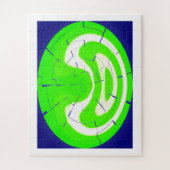 Opperste groene kunst legpuzzel (Verticaal)