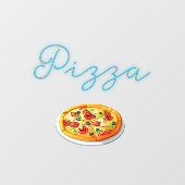 Opperste Pizza Neon Glow Window Sign. Raamsticker (Vel)