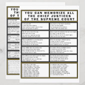 Opperste rechter van het Hooggerechtshof Fun Poem  (Voorkant / Achterkant)