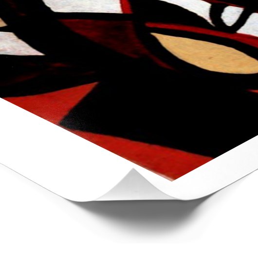 "Oppervlak en context", glanzend Poster Perfect Poster (Hoek)