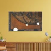 Oppervlak (Interactie 2) Canvas Afdruk (Insitu (Woonkamer))