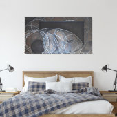 Oppervlak (Interactie 4) Canvas Afdruk (Insitu (Slaapkamer))