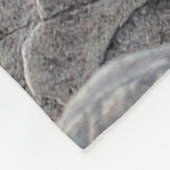 Oppervlak steensteen voor rottextuur fleece deken (Hoek)