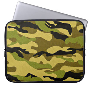 Oppervlak van camouflage-soldaat laptop sleeve