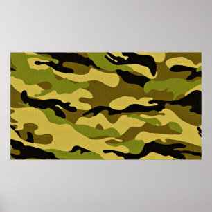 Oppervlak van camouflage-soldaat poster