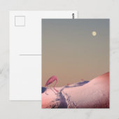 Oppervlakteontvlamming op sneeuw briefkaart (Voorkant / Achterkant)