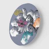 Oppervlaktepatroon - Vis Zwemmen als Grote Klok (Hoek)