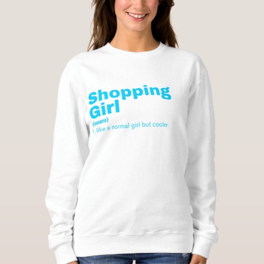 opping Girl - Winkelen Trui (Voorkant)