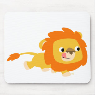 Opportunistische Cartoon Lion mousepad Muismat