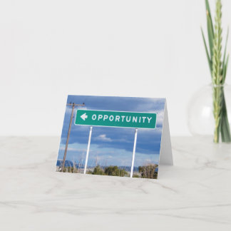Opportunity Blank-Kaart Kaart