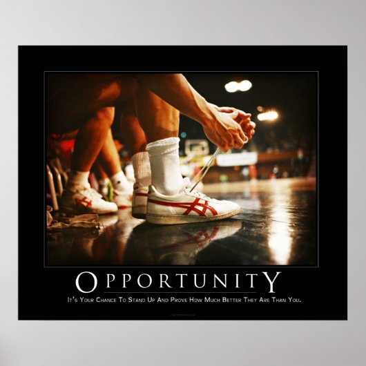 Opportunity Demotivational Poster (Devant)