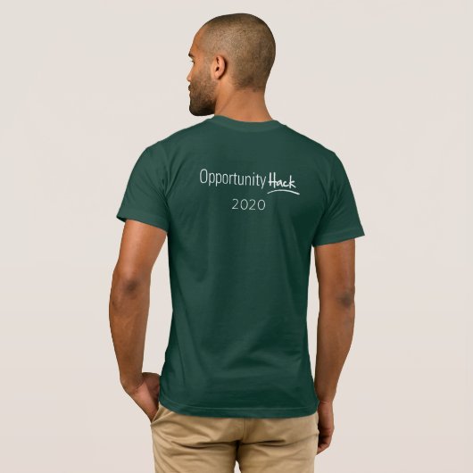 Opportunity Hack 2020: Hacker T-Shirt (Achterkant volledig)