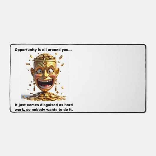 Opportunity is overal op het bureau mat (Voorkant)