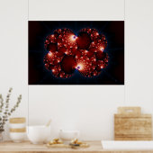 Opposites Attract - Fractal Art Poster (Keuken)