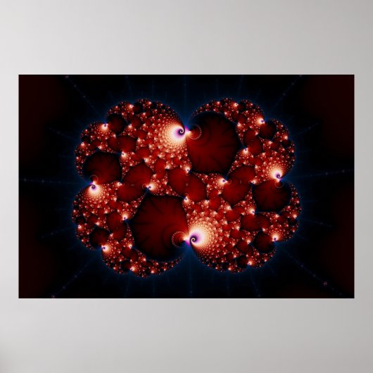 Opposites Attract - Fractal Art Poster (Voorkant)