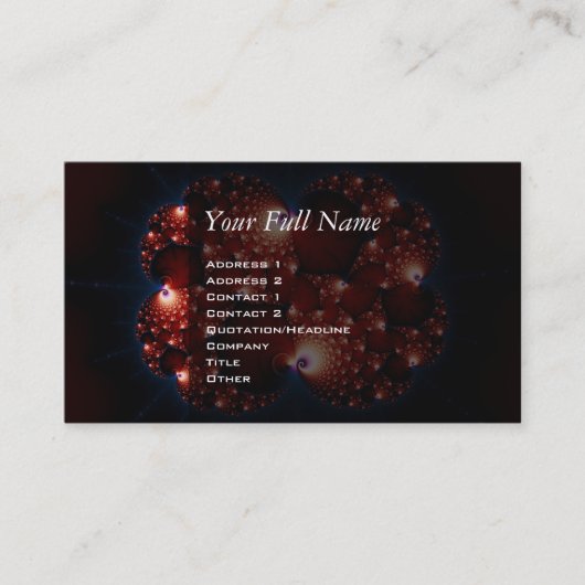 Opposites Attract - Fractal Art Visitekaartje (Voorkant)