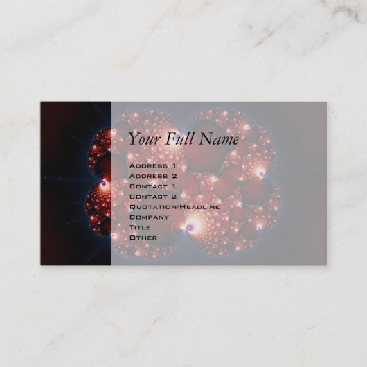 Opposites Attract - Fractal Art Visitekaartje (Voorkant)