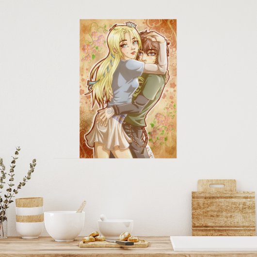 Opposites Attract Poster (Keuken)