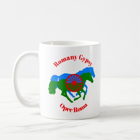 Opre Roma Romany Gypsy Coffee Mug (Gauche)