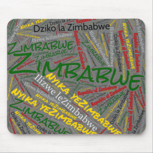 Oprecht Zimbabwaanse vlag Patriottisch Muismat