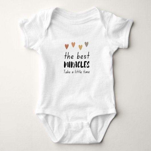 Oprechte Baby Bodysuit: Beste Wonderen Ontwerp Romper (Voorkant)