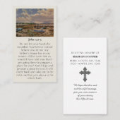 oprechte condoleancekaart visitekaartje (Voorkant / Achterkant)