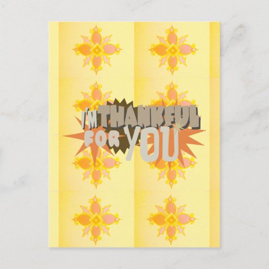 Oprechte dankbaarheid: "Dankbaar voor jou" met lie Briefkaart (Voorkant)