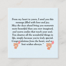 Oprechte en gezonde massage voor alle leeftijden informatiekaartje