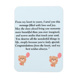 Oprechte en gezonde massage voor alle leeftijden magneet