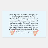 Oprechte en gezonde massage voor alle leeftijden rechthoekige sticker (Voorkant)