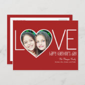 Oprechte liefde Valentijnsdag Post Kaart (Voorkant / Achterkant)