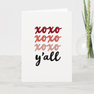 Oprechte Script Xoxo Valentijnskaart Kaart