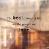 Oprechte verbinding: gekoesterde boodschap raamsticker (Vel 2)