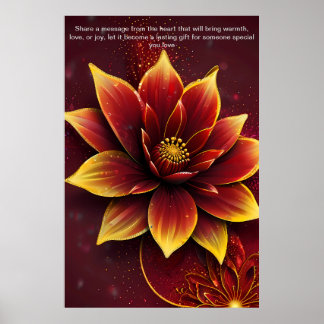 Oprechte woorden: een gepersonaliseerd geschenk va poster