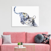 Oprekende kubus canvas afdruk (Insitu (Woonkamer))