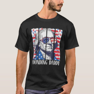Oprichter Daddy Washington Patriotic American 4th T-shirt