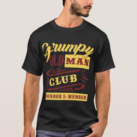 Oprichter van Grumpy Old Man Club T-shirt (Voorkant)