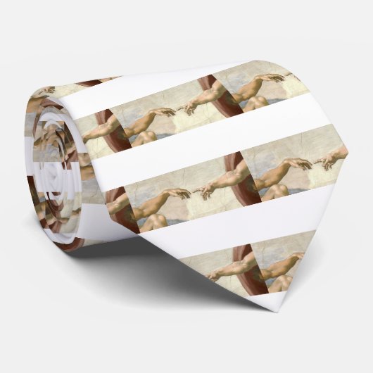 Oprichting van Adam Hands - Michelangelo Stropdas (Opgerold)