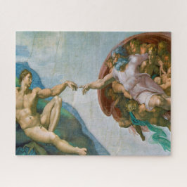 Oprichting van Adam - Michelangelo 1475 - 1564 Legpuzzel