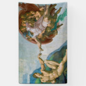 Oprichting van Adam - Michelangelo 1475 - 1564 Spandoek (Verticaal)